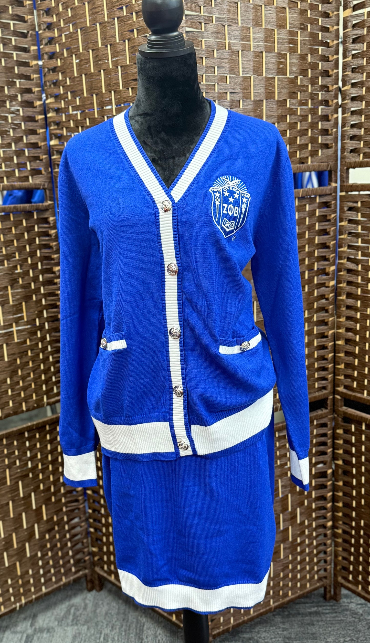 Zeta Phi Beta Cardigan Set