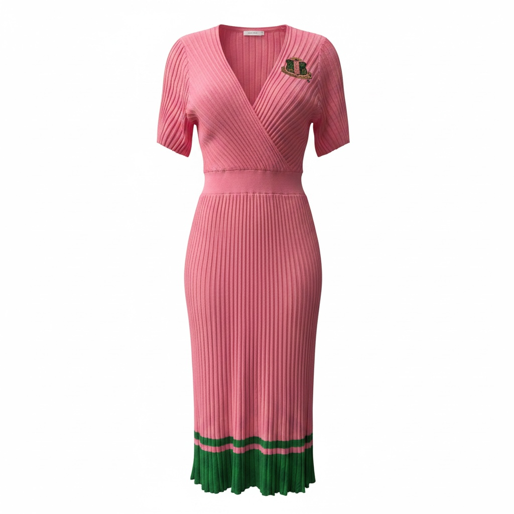 The AKA Crinkle Dress PINK