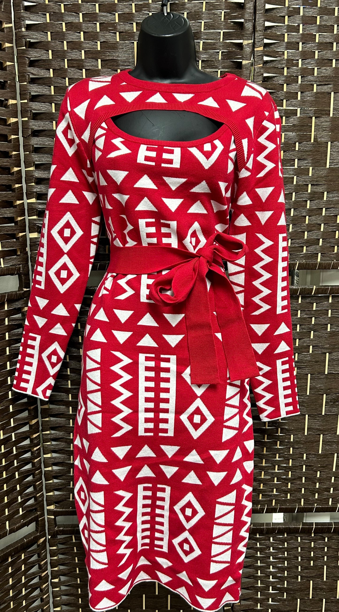 Ankara Style Knit Dress