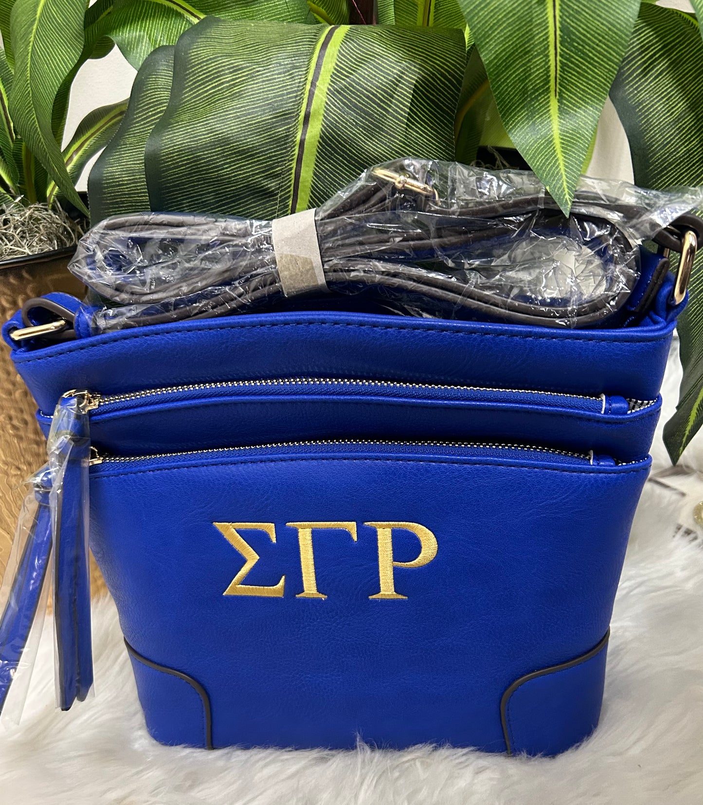 Sigma Gamma Rho Greek Letter Crossbody