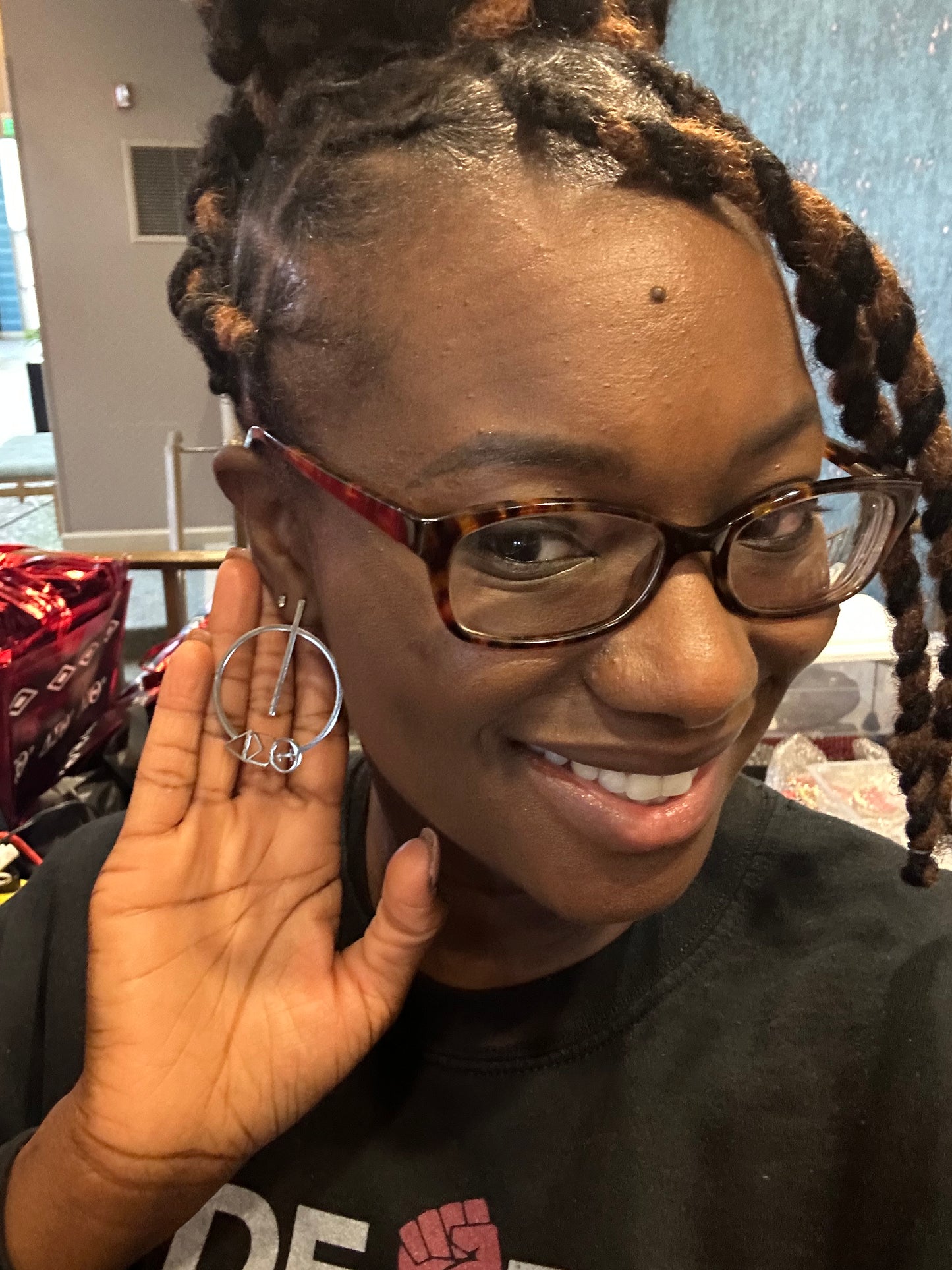 Delta Sigma Theta Earrings (Lightweight)