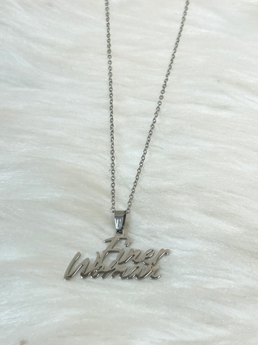 Finer Woman stainless steel necklace