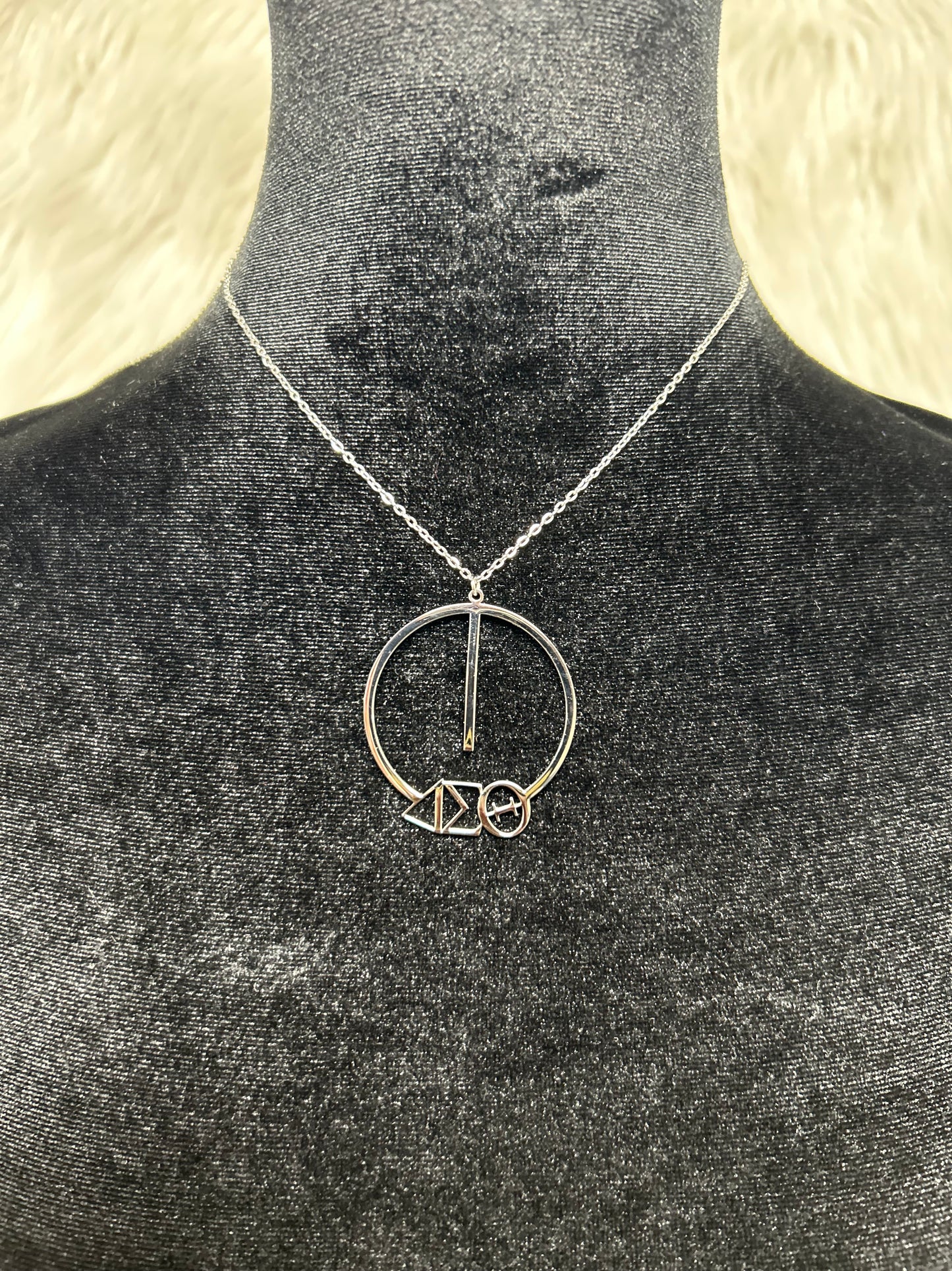 Delta Sigma Theta Greek Letter Necklace