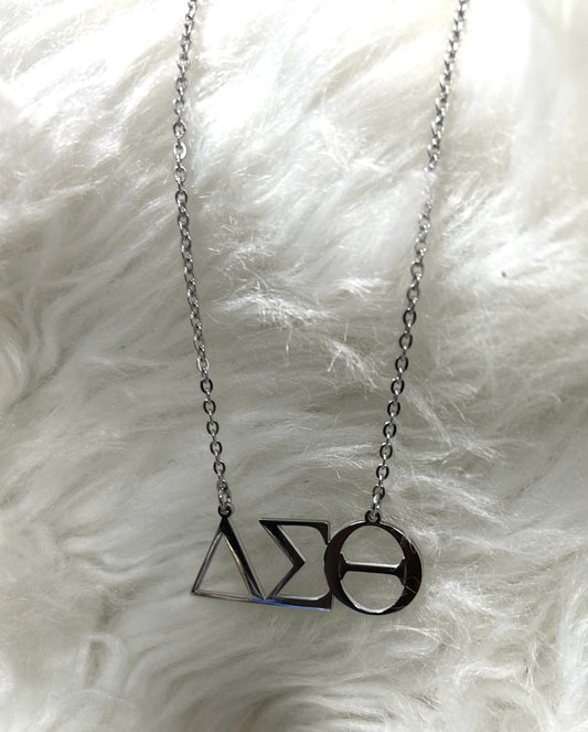 Delta Sigma Theta - Greek Letter Necklace