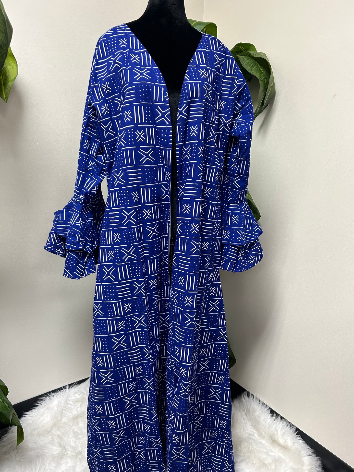 NEW KIMONO- Blue and white