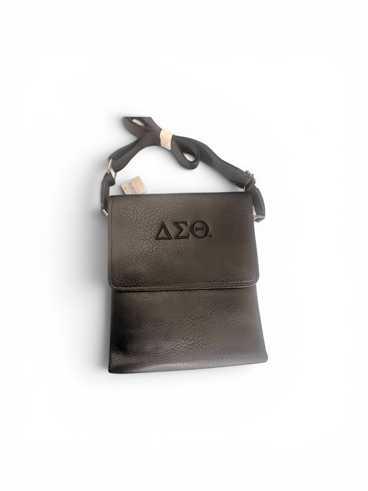 Delta Sigma Theta- Greek Letter Crossbody BLACK