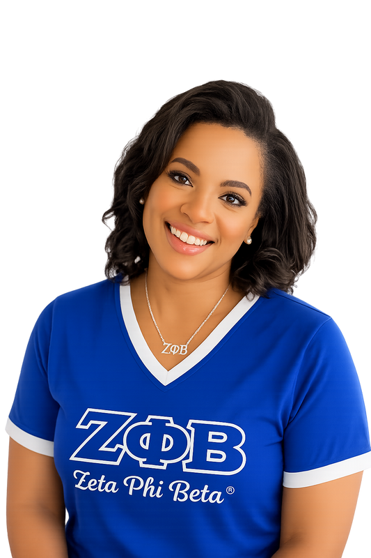 Zeta Phi Beta -Embroidered Premium T-Shirt