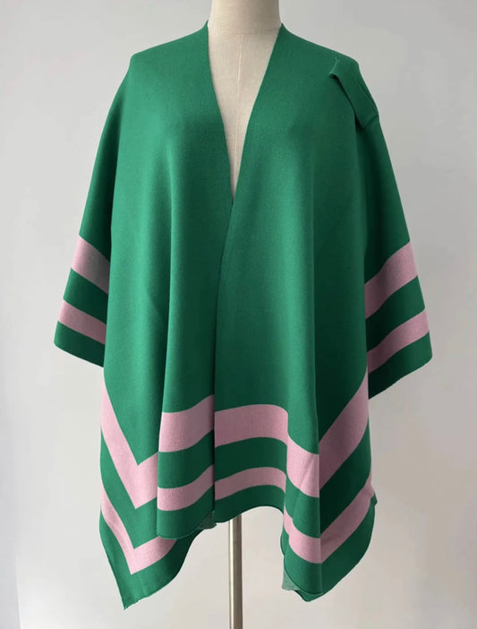 Pink and Green -Pretty Shawl 2.0