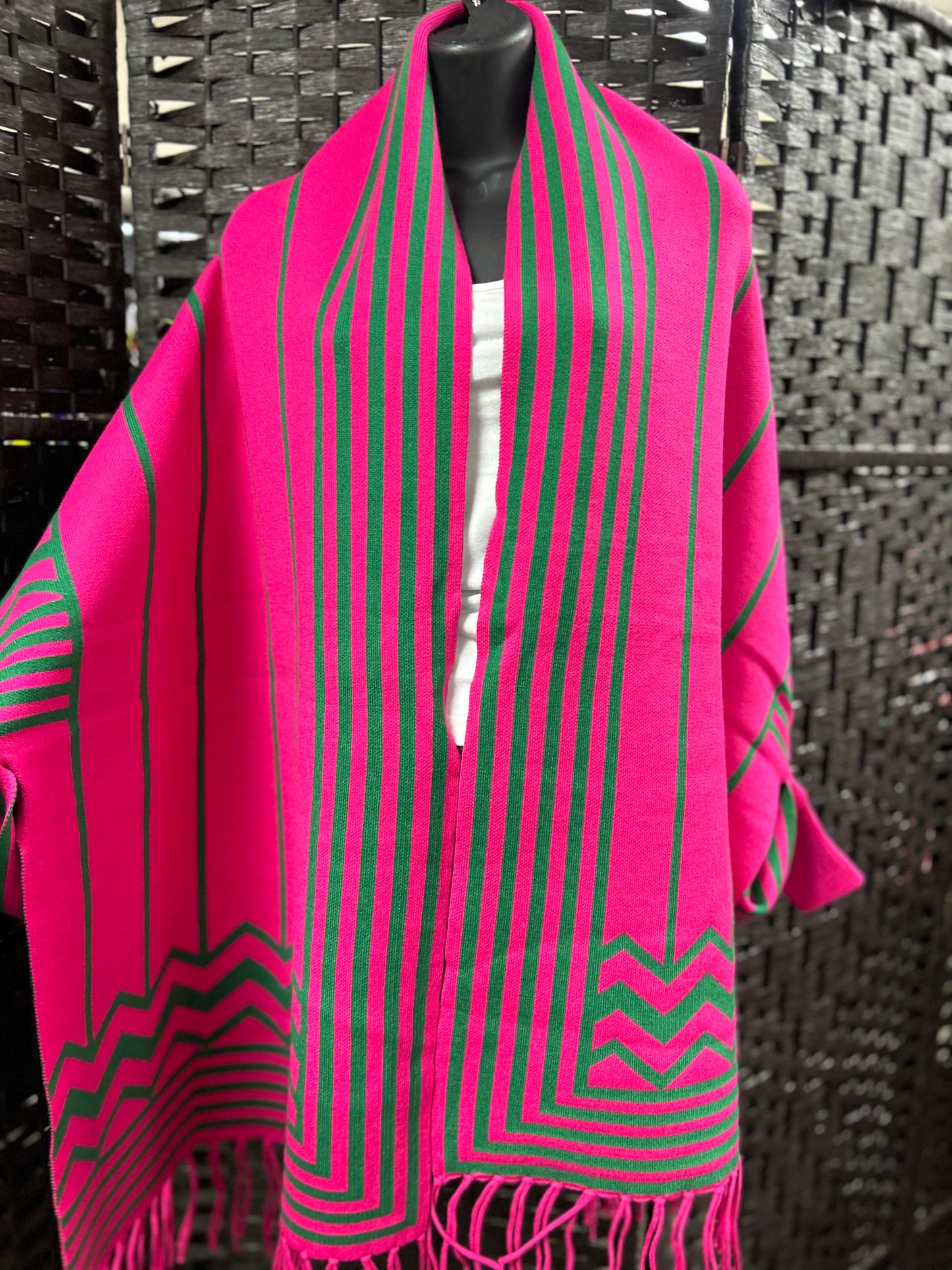 Pretty Girl Shawl- REVERSIBLE