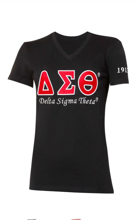 Delta Sigma Theta Embroidered - T shirt