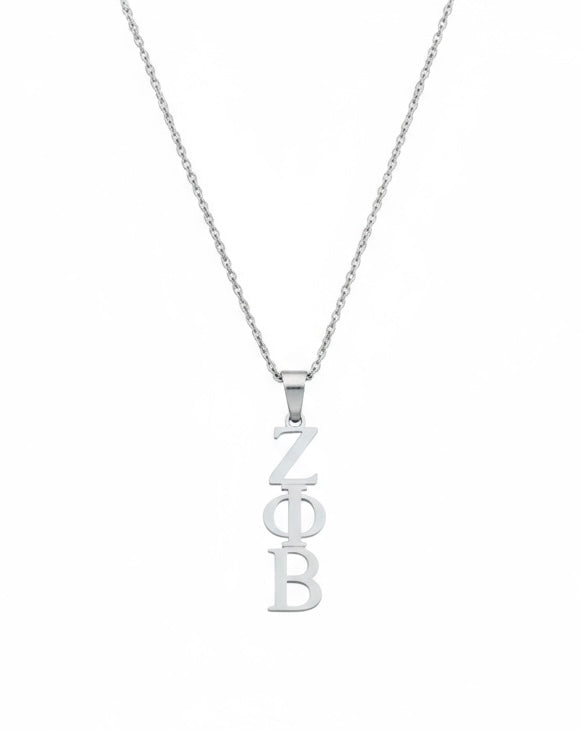 Zeta Phi Beta Greek Letter Necklace Set
