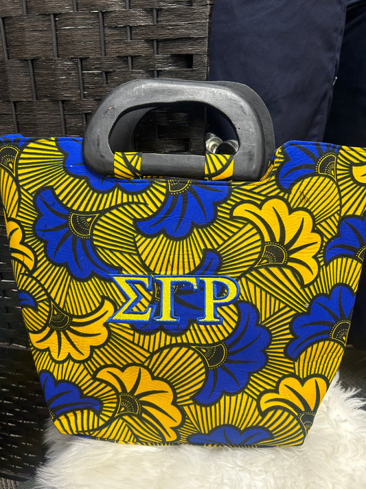 Sigma Gamma Rho- authentic Ankara Tote Bag