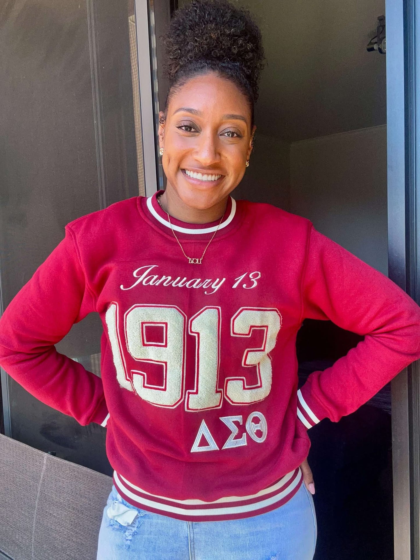 DELTA SIGMA THETA SWEATSHIRT/ ships in 12 days