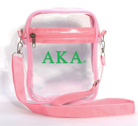 Pink Transparent Crossbody Bag - AKA