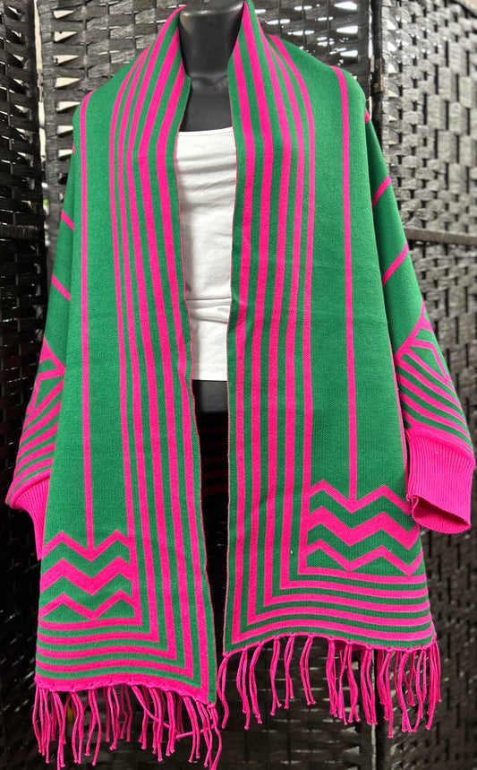 Pretty Girl Shawl- REVERSIBLE