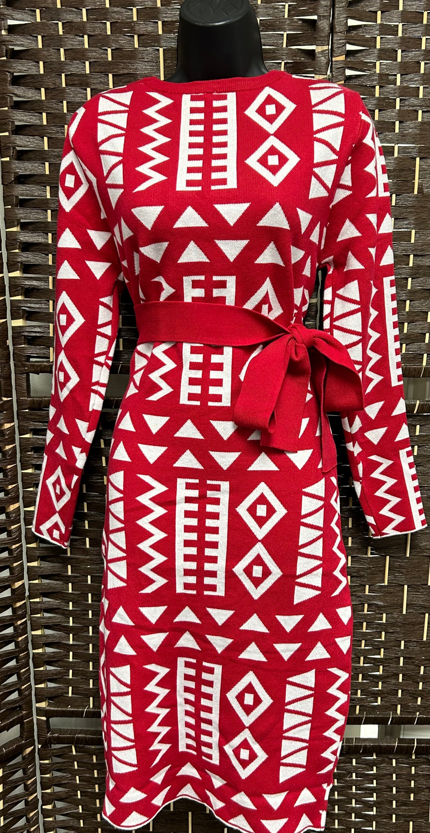 Ankara Style Knit Dress