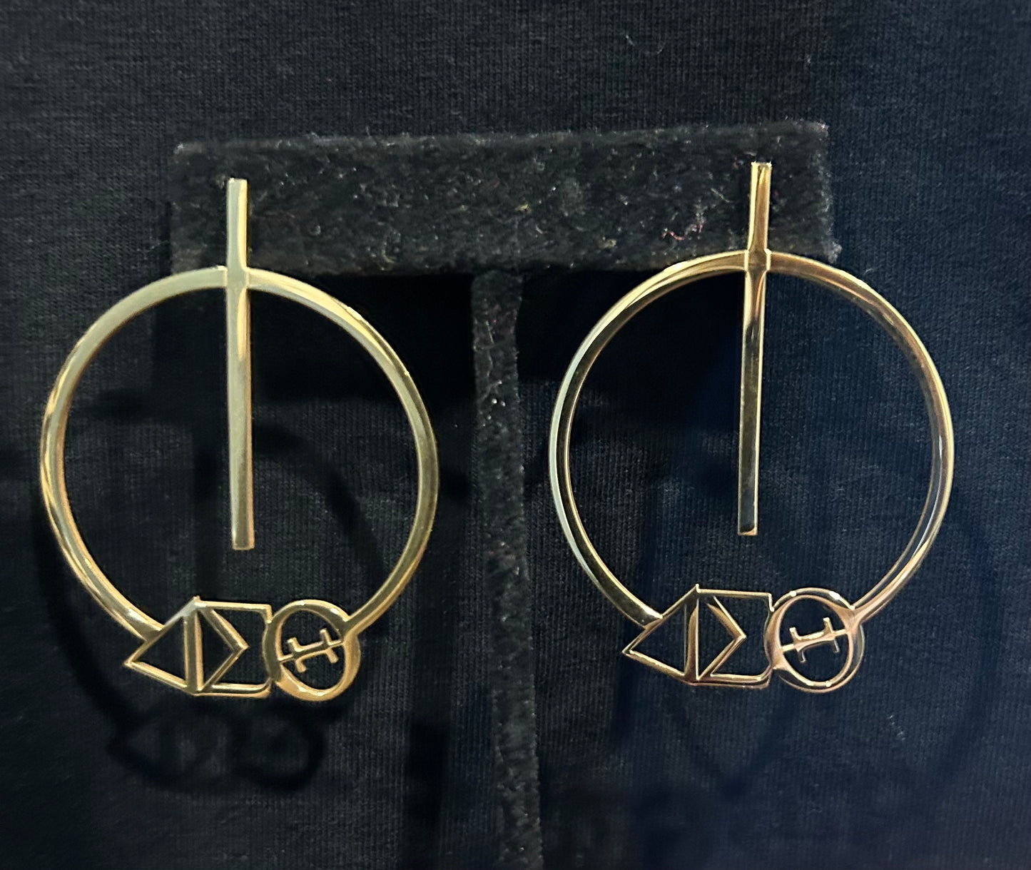 Delta Sigma Theta Earrings (Lightweight)