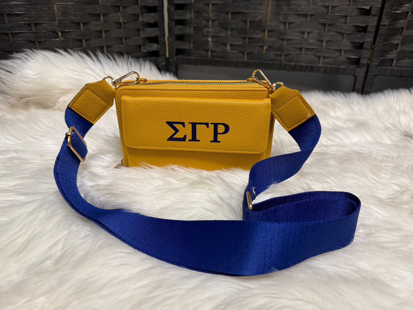 Sigma Gamma Rho (multiple compartment) crossbody