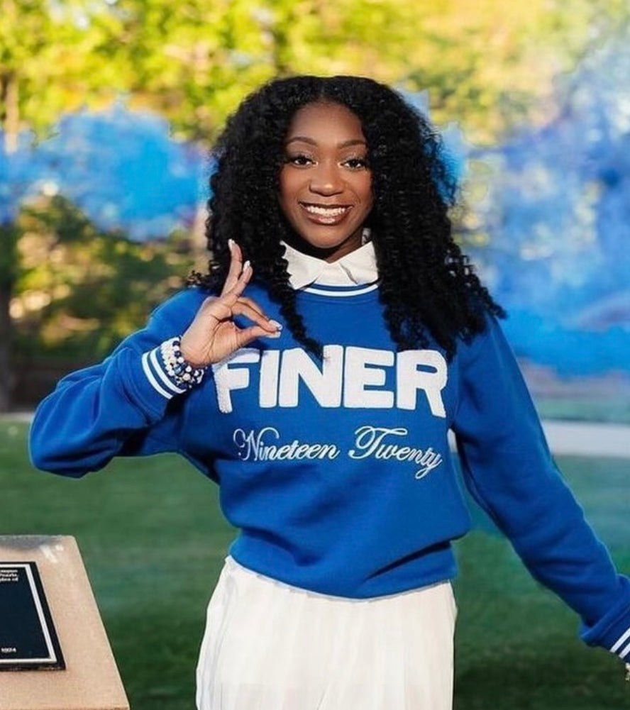 Zeta Phi Beta -Chenille sweatshirt – Diggin Her Roots Boutique