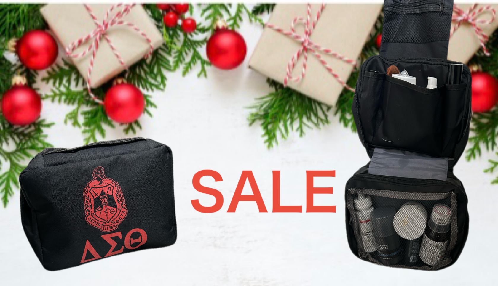 Multi compartment toiletry discount bag