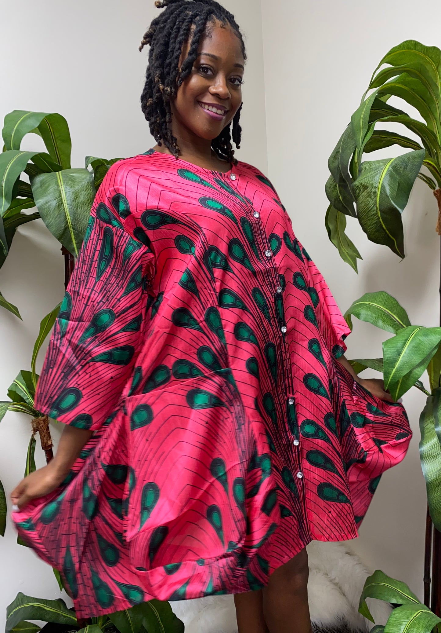Ankara Puff Bottom Dress