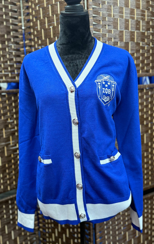 Zeta Phi Beta Cardigan