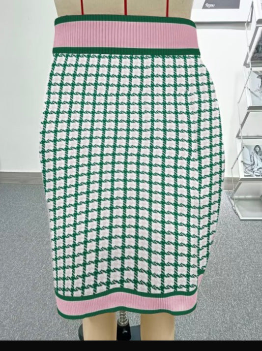 AKA Houndstooth Skirt