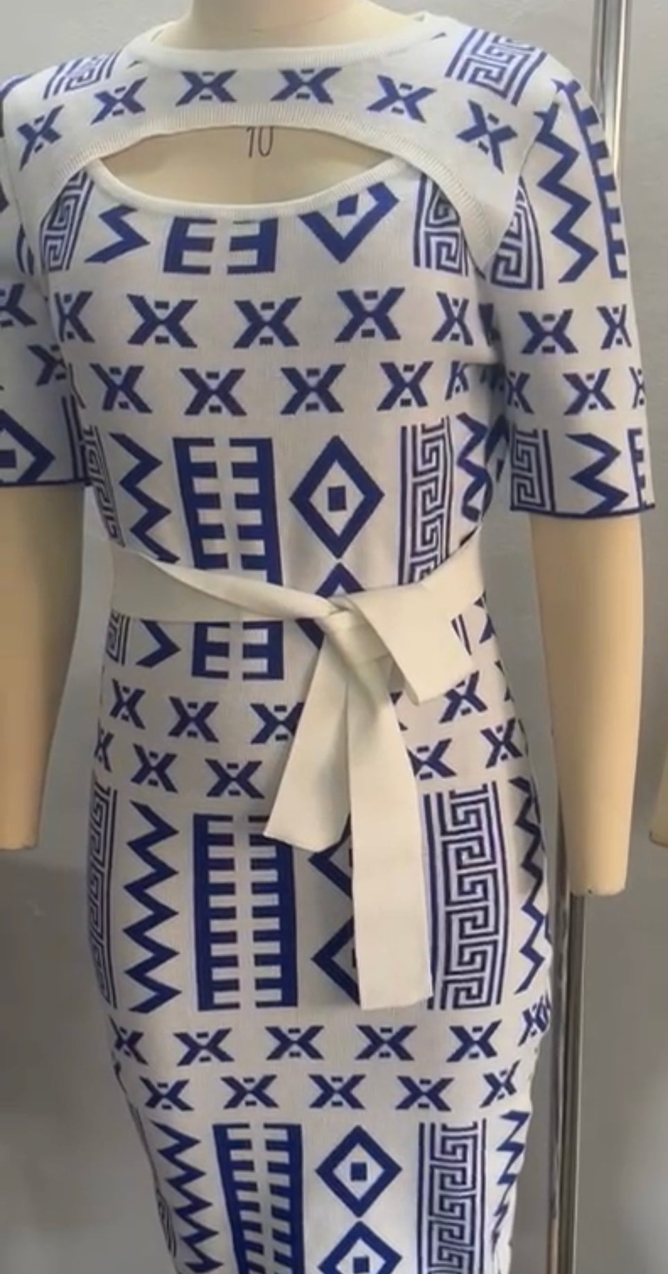 Ankara Style Knit Dress