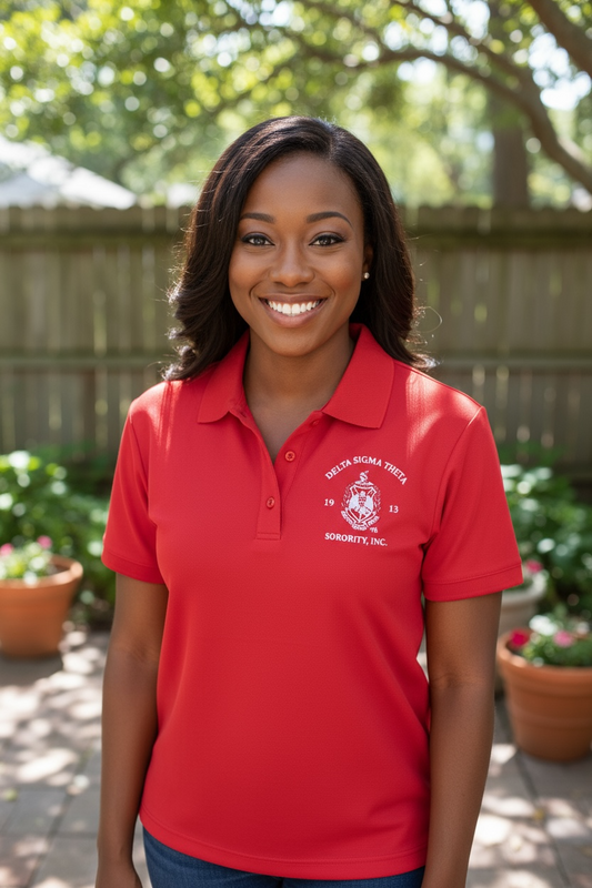Embroidered Polo Shirt- DELTA