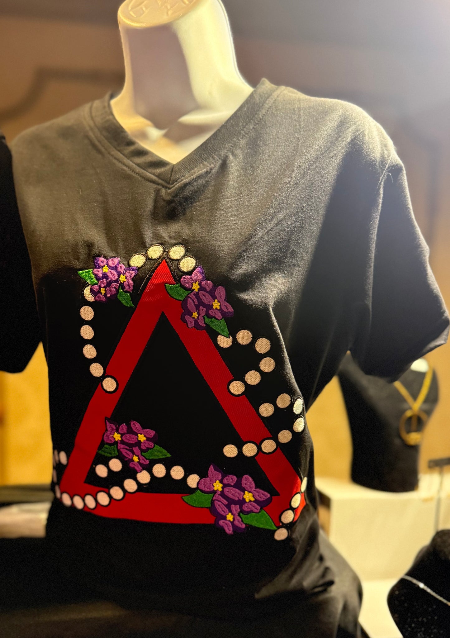 Delta Sigma Theta pyramid - premium T shirt