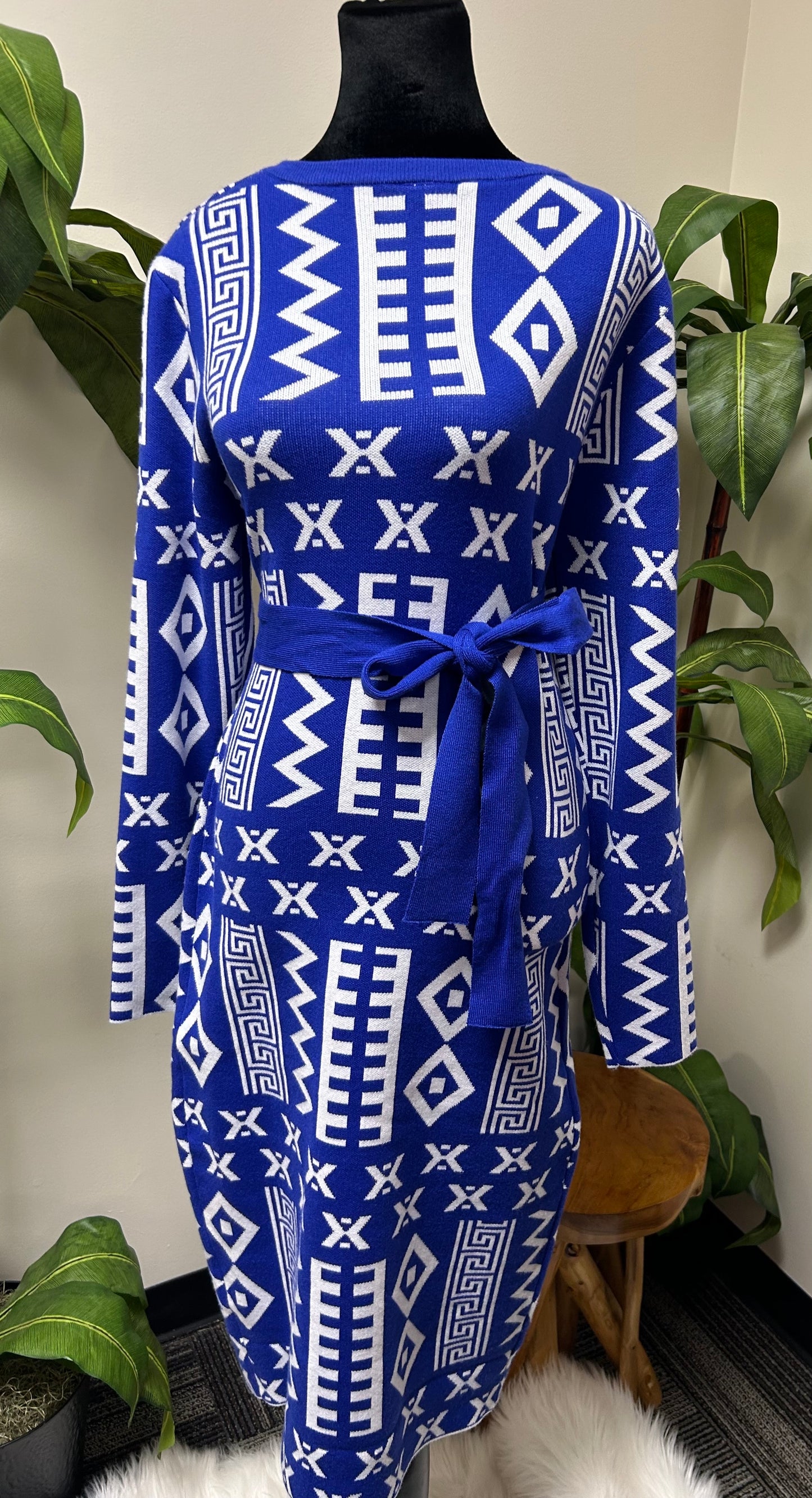 Ankara Style Knit Dress