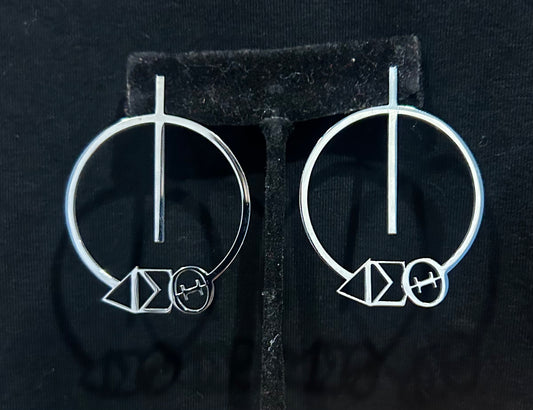Delta Sigma Theta Earrings (Lightweight)