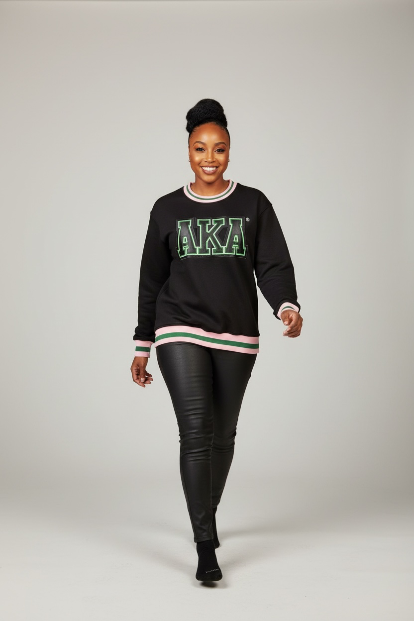 Alpha Kappa Alpha - Black Sweatshirt
