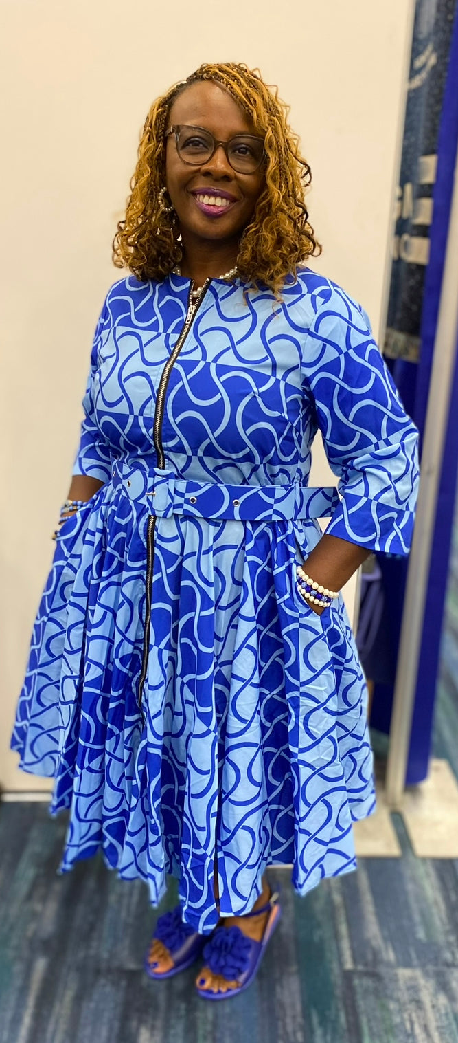 Dress - All Zipped Amicae – Diggin Her Roots Boutique
