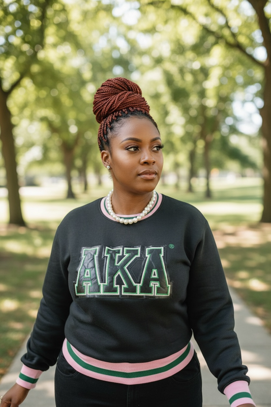 Alpha Kappa Alpha -Black sweatshirt