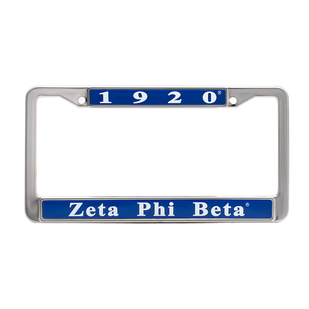 License Plate Holder- Zeta Phi Beta