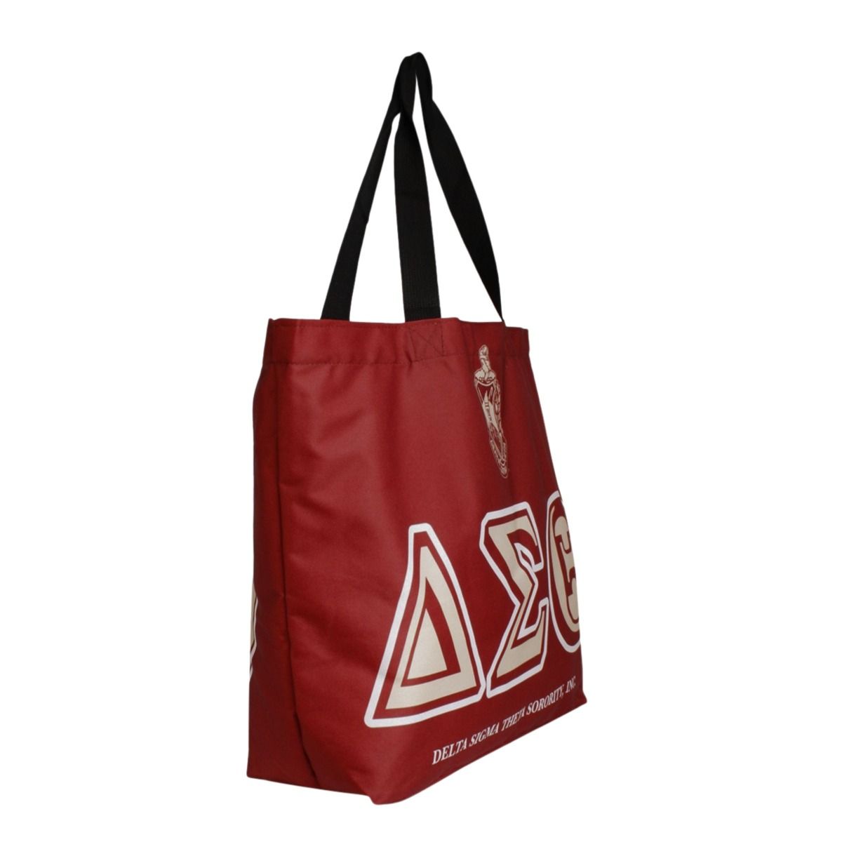 DST Sorority Red Large Shopper Tote for Women