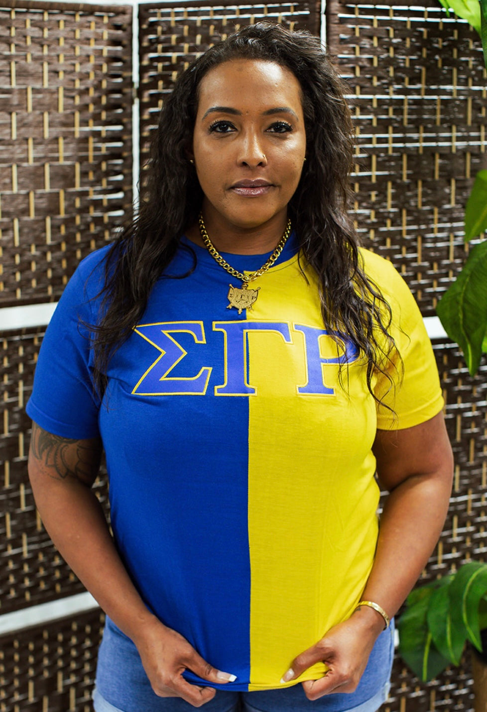 SGRho Two Tone Split T-shirt