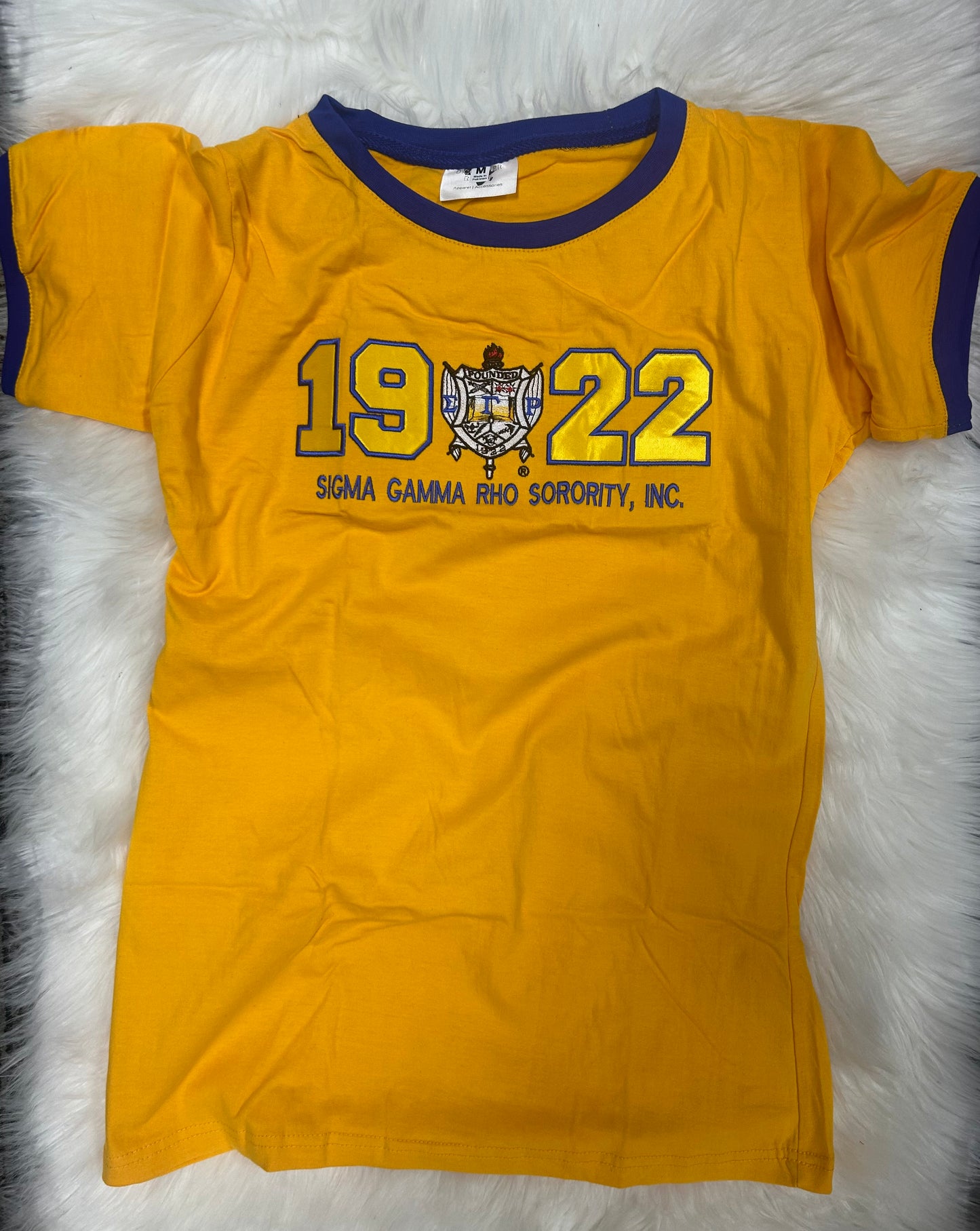 Sigma Gamma Rho 1922  - embroidered premium T shirt