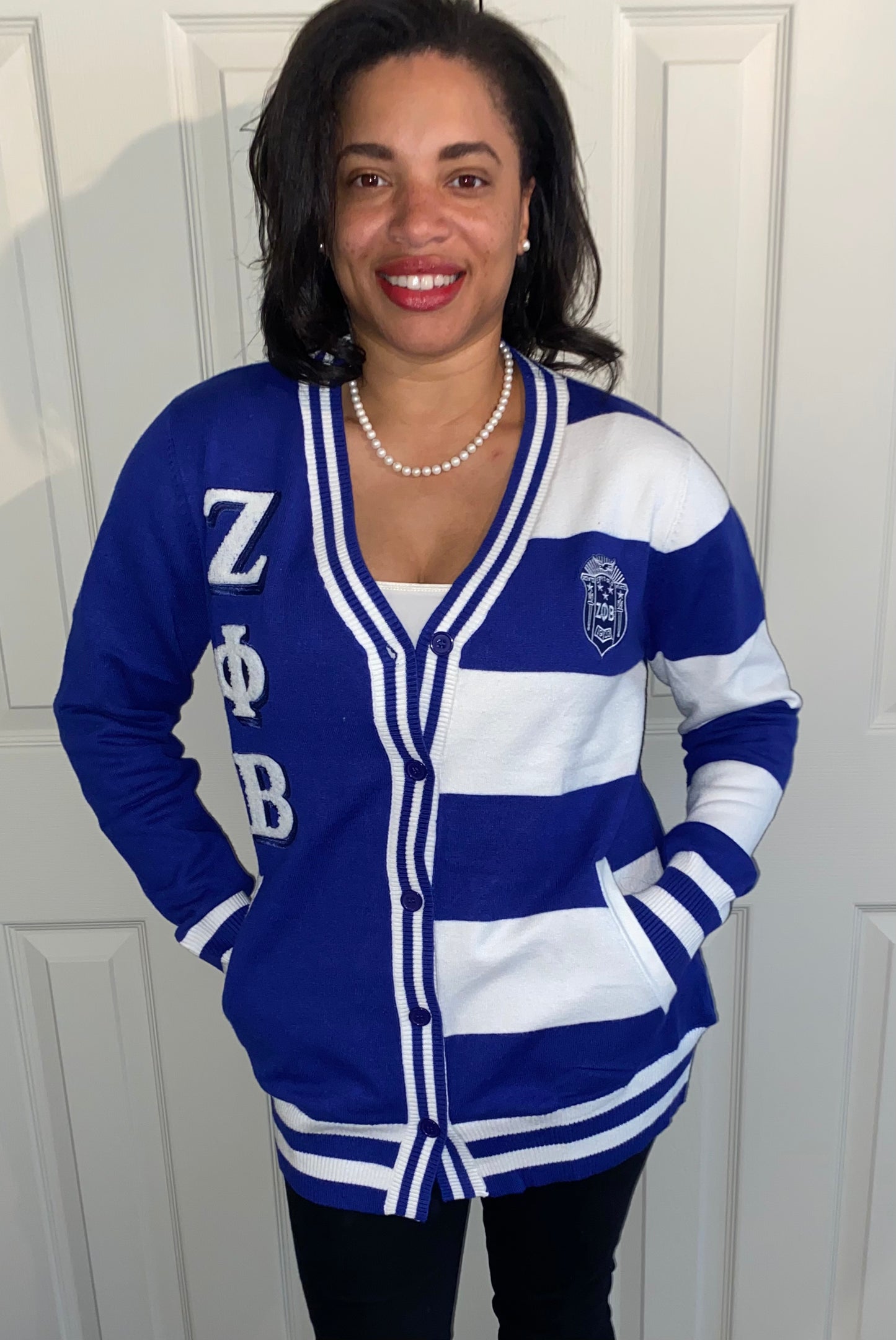 Zeta Phi Beta- Split Cardigan