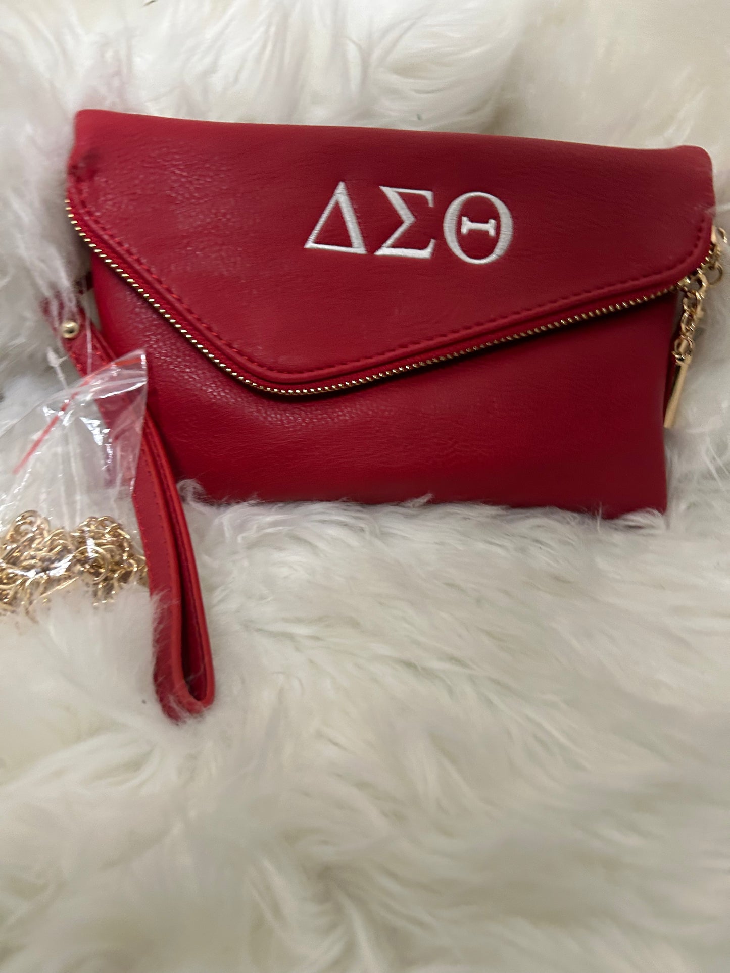 Delta Sigma Theta Foldover Clutch