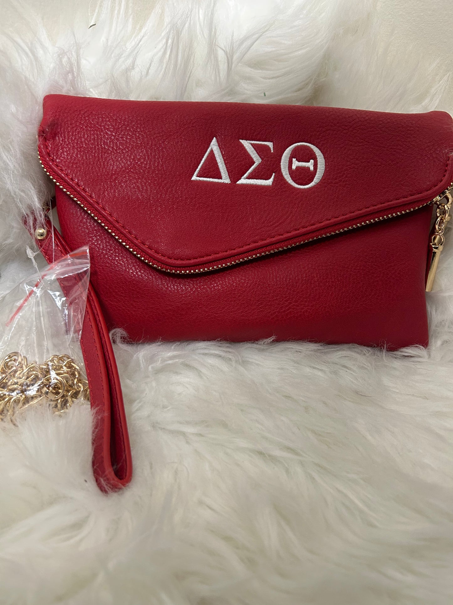 Delta Sigma Theta Foldover Clutch