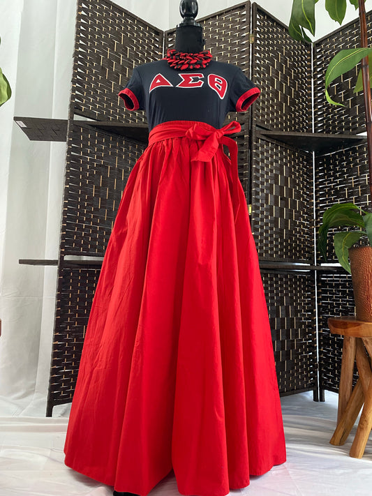 Maxi Skirt- RED