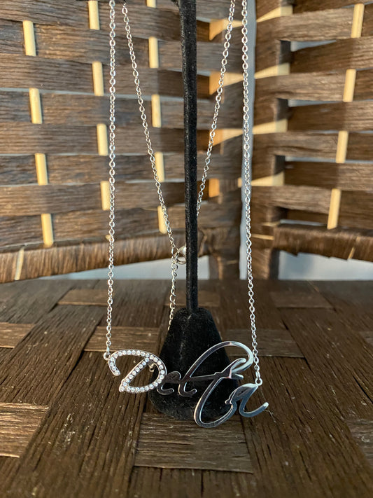 Delta Sigma Theta- Stainless Steel Necklace
