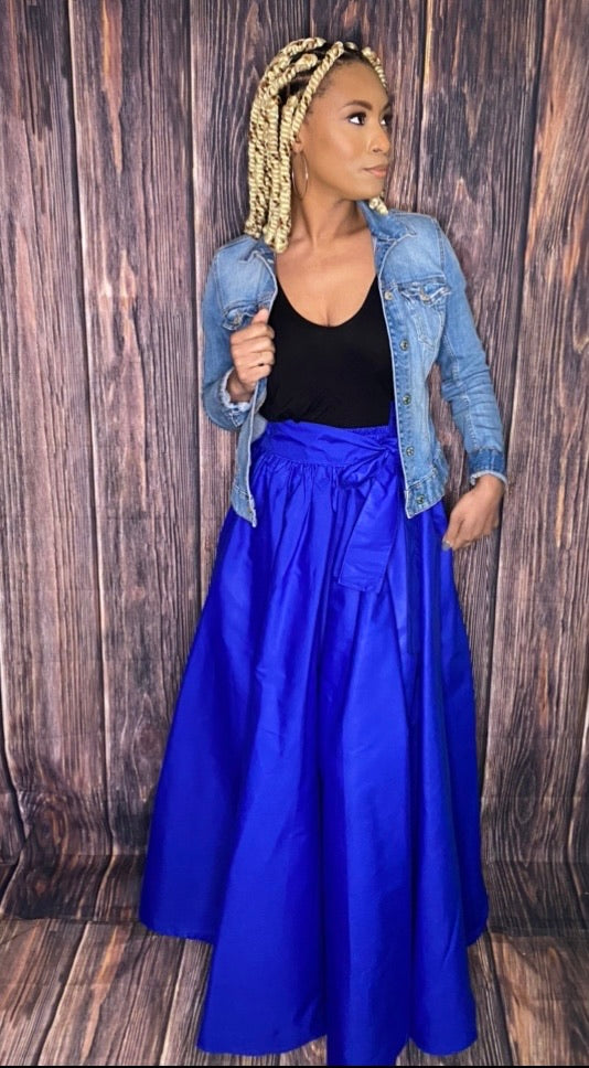 Blue Maxi Skirt