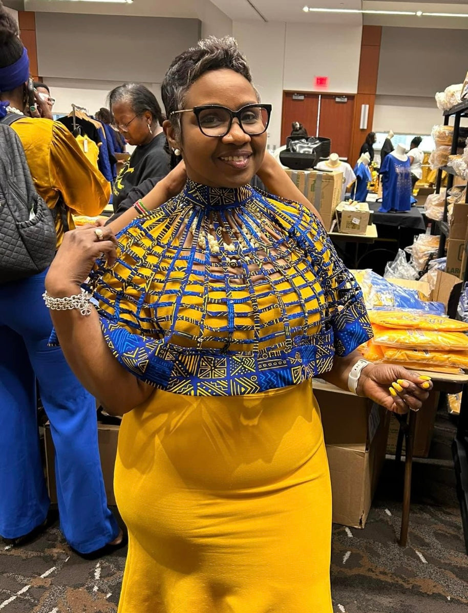 Ankara Multi Color Party Cape