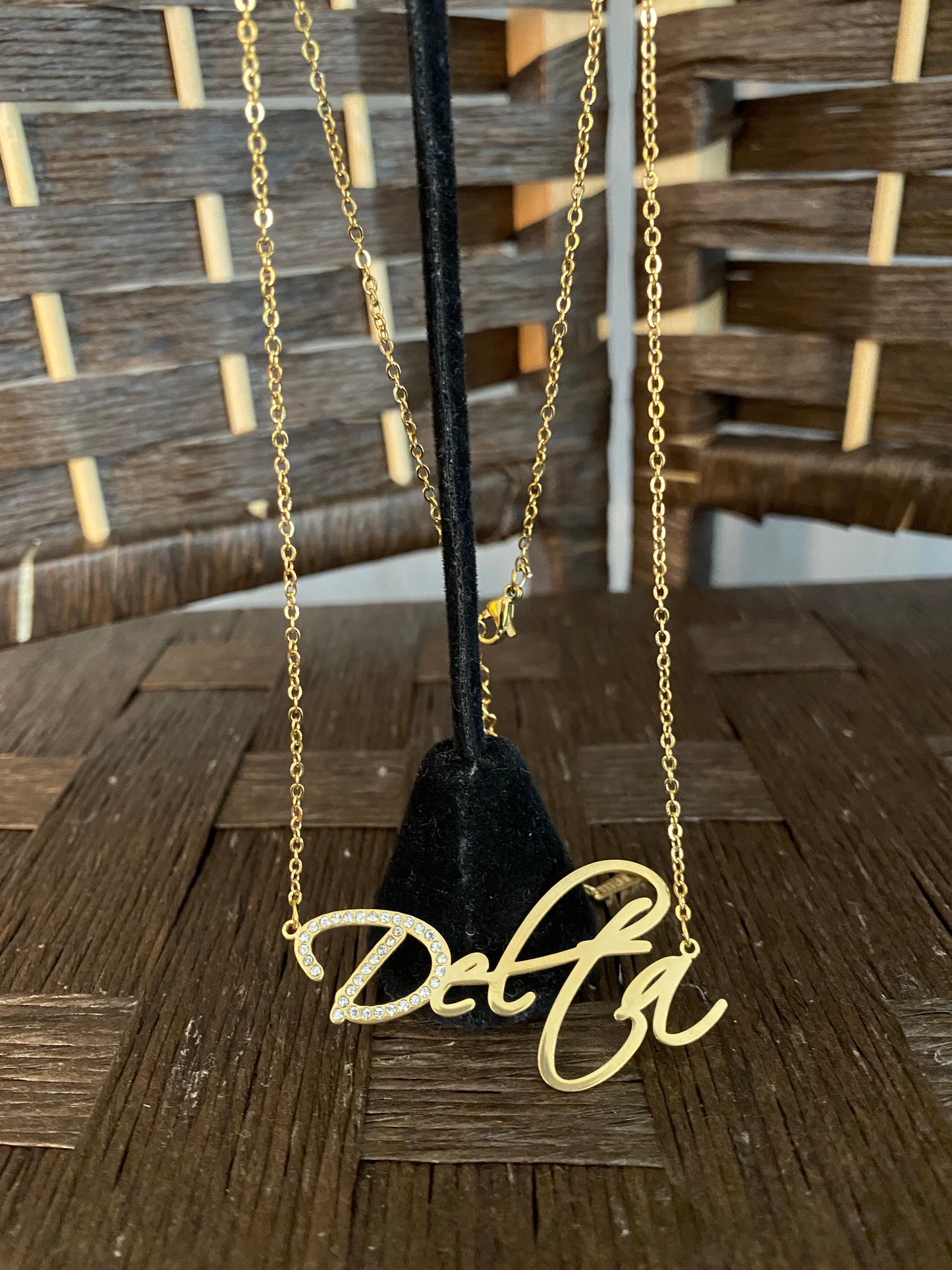 Delta Sigma Theta- Stainless Steel Necklace