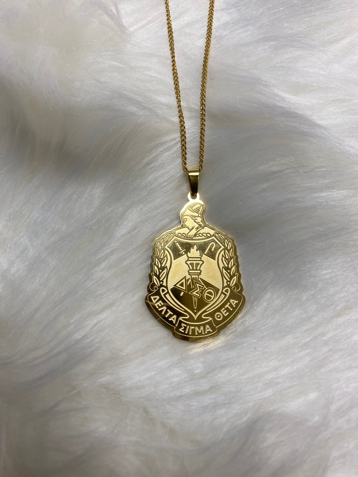Delta Sigma Theta - Crest Necklace