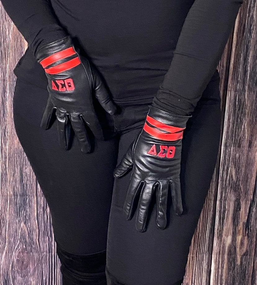 BLACK DST Leather Gloves