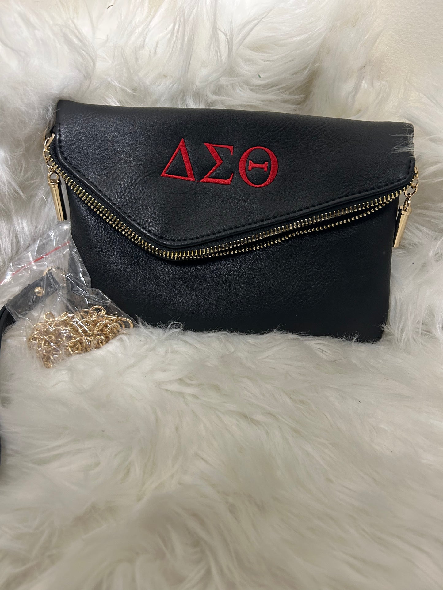 Delta Sigma Theta Foldover Clutch